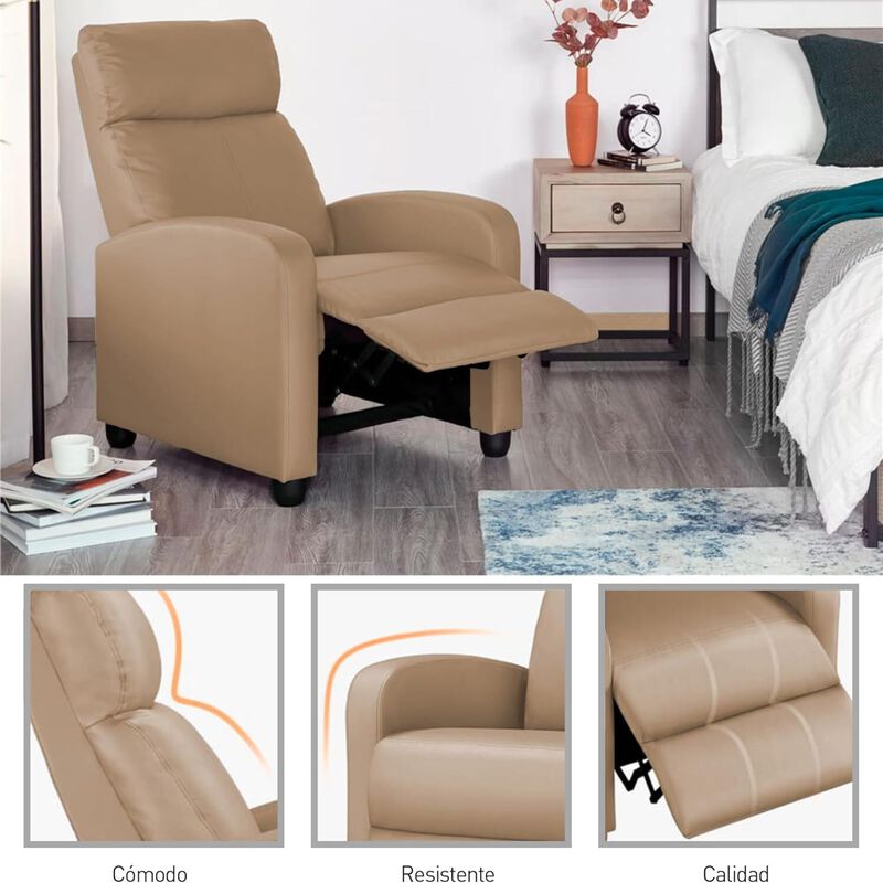 Sill&oacute;n Reclinable Individual Bluelander image number null