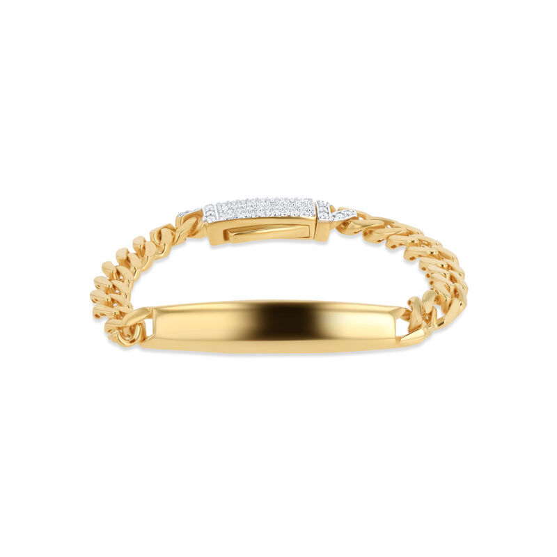 Esclava De Oro Amarillo De 14K Con Zirconias (1... image number null