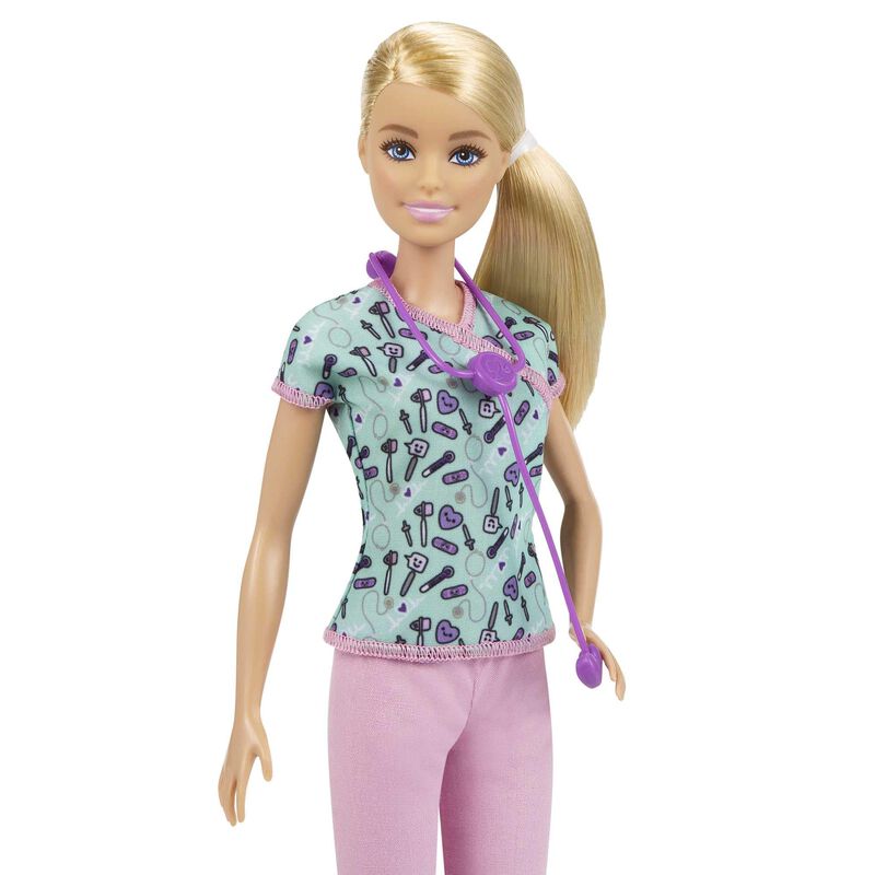 Mu&ntilde;eca Moderna Barbie Careers Nurse Con Estetos... image number null