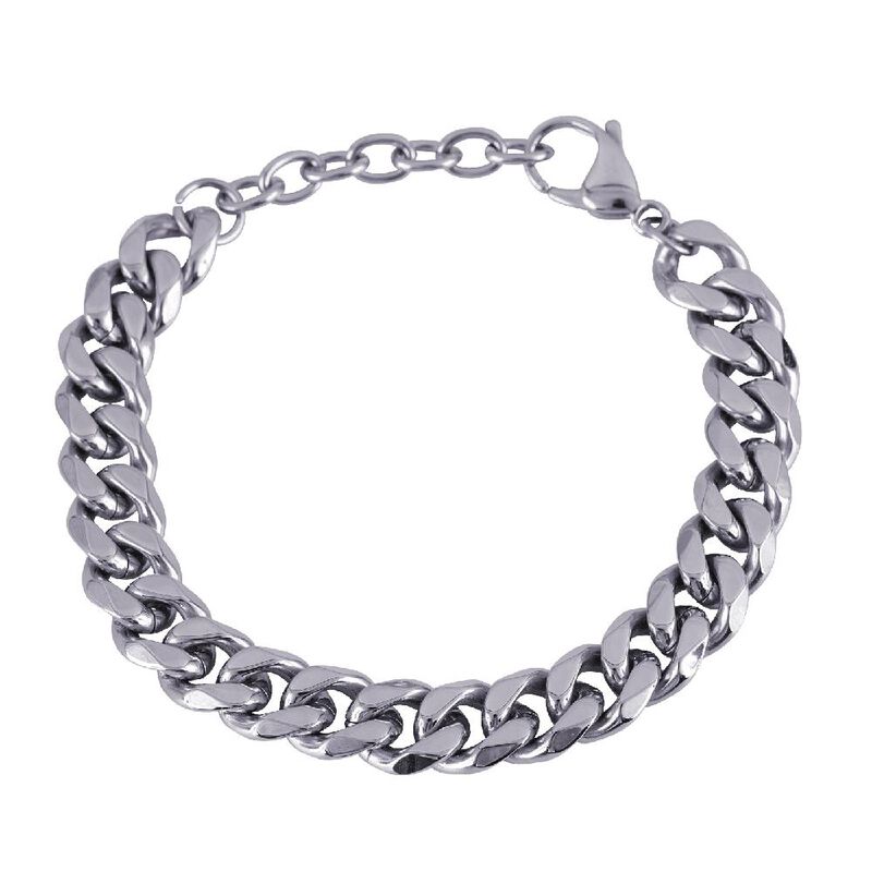 Pulsera Hombre, Brazalete Esclava Plata Oro, Re... image number null