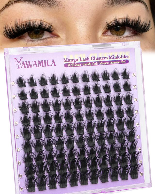 Racimos De Pesta&ntilde;as Yawamica Wispy Manga Spiky image number null