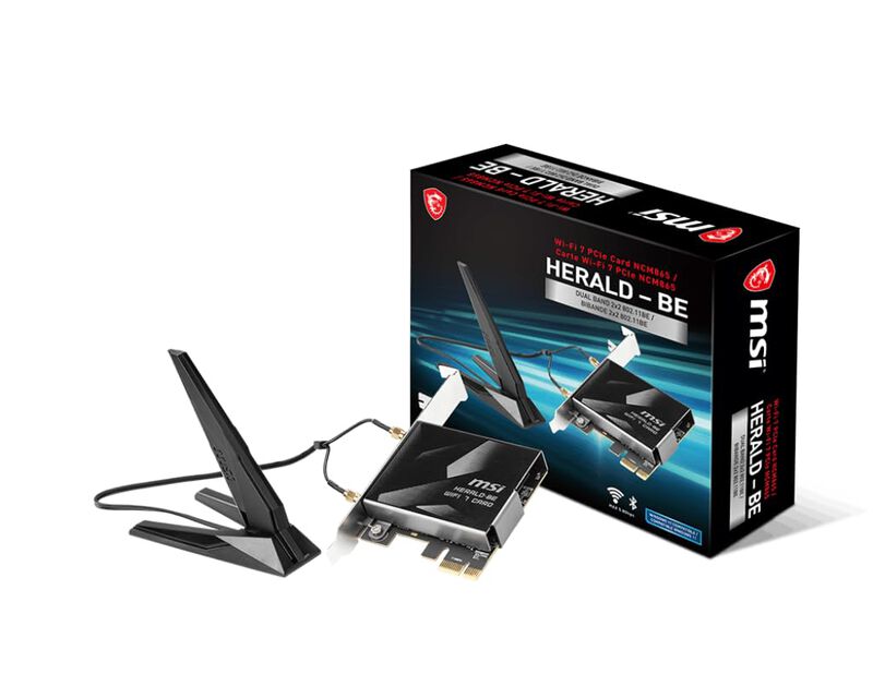 M&oacute;dulo Wi-fi 7 Msi Herald-be Wi-fi 7 Max Con Bl... image number null
