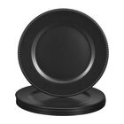 Platos Cargadores Uxcell Negros De 33 cm &ndash; Pack De 10 (pl&aacute;stico)