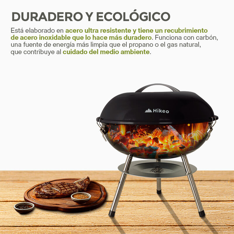 Asador de Carbón Parrilla Portatil Hikeo, 83344 image number null