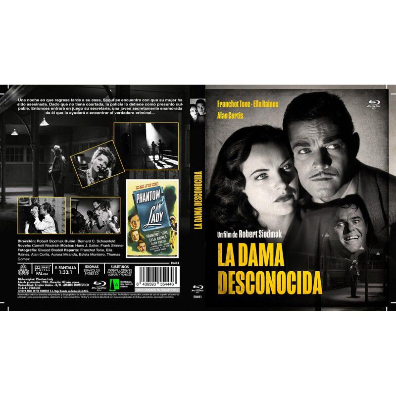 La Dama Desconocida (phantom Lady) Bdr [blu-ray... image number null