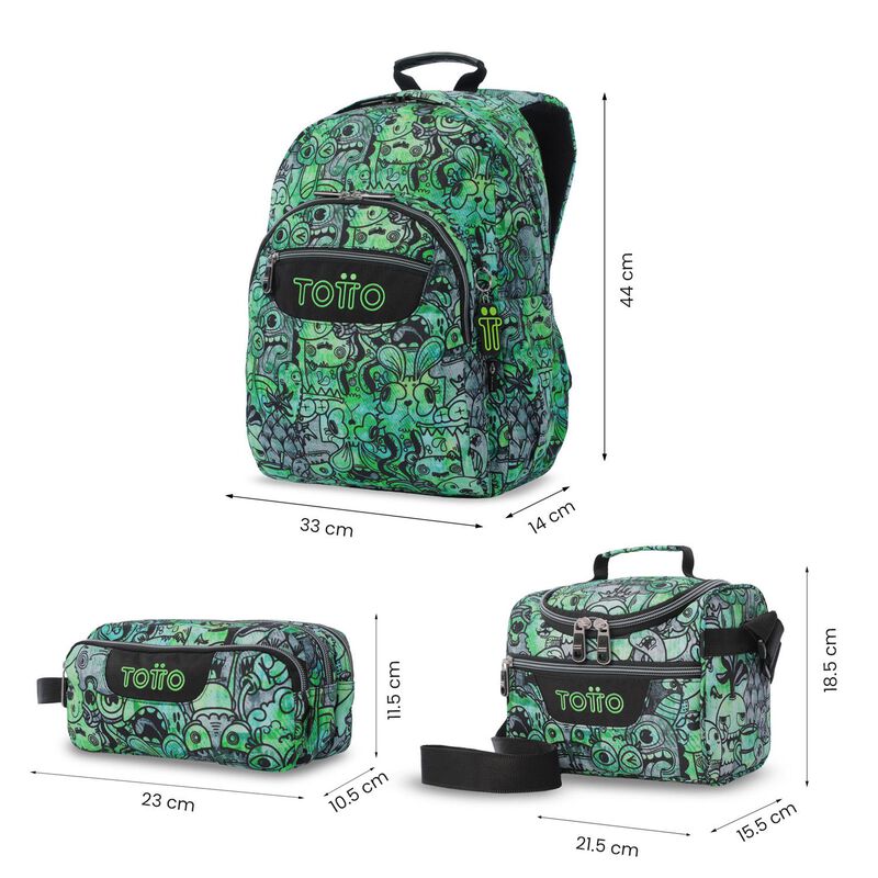 Totto Set De Mochila Grande, Lonchera Y Lapicer... image number null