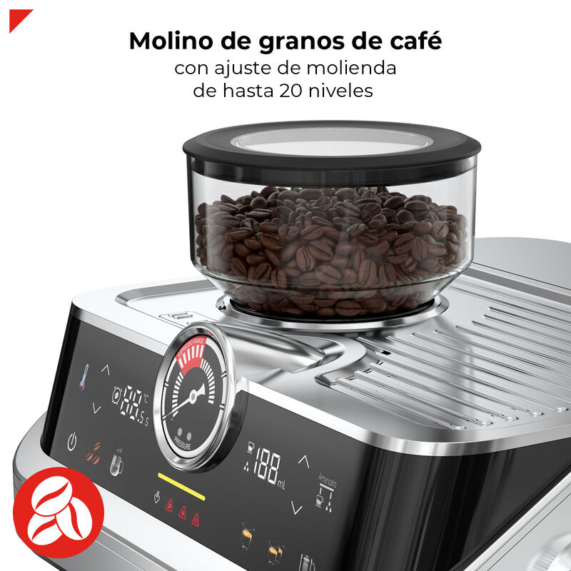 Cafetera Semiautom&aacute;tica Con Molino Bogner Becm0... image number null