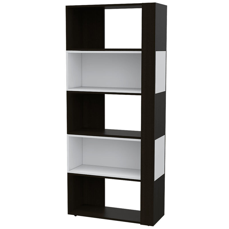 Librero Beijing Wengue y Blanco Virtual Muebles image number null