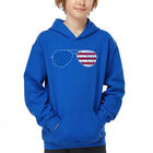 Sudadera Con Capucha Word Art Para Ni&ntilde;o - Americana Sunglasses - Azul Rey