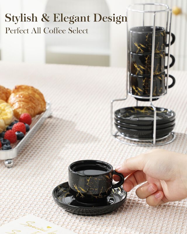 Tazas De Espresso Malacasa 70 ml Juego De 4 M&aacute;r... image number null