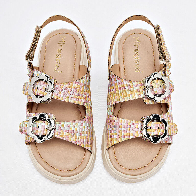 Celex sandalia para ni&ntilde;a rosa multicolor cod 14... image number null