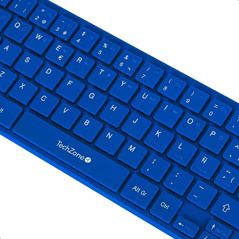 TechZone Teclado y Mouse Inalámbrico Mini Porta... image number null