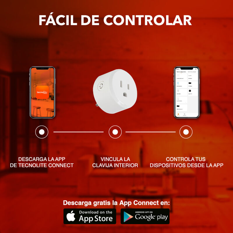 Enchufe Inteligente Wifi Multivoltaje Tecnolite image number null