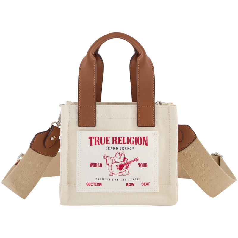 Bolsa De Lona Natural True Religion Mini Travel... image number null