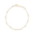 Pulsera De Oro Amarillo 14K (18.5Cm Aprox.)