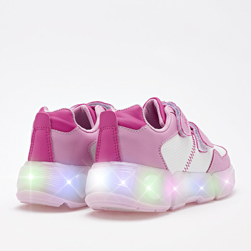 Moramora Tenis urbano para ni&ntilde;a rosa blanco fuc... image number null