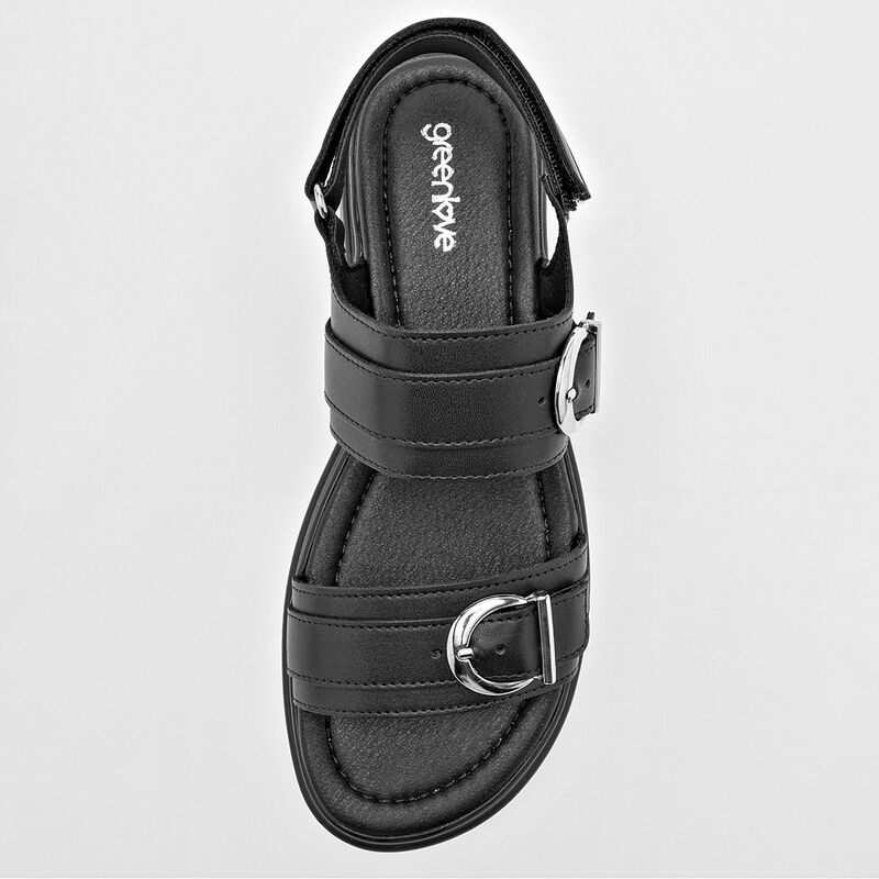 Green Love Sandalia para mujer negro image number null