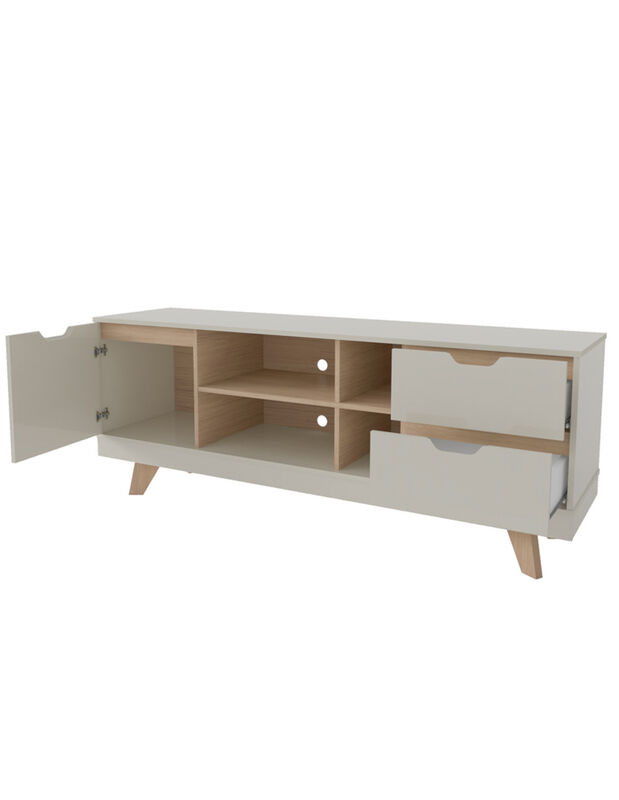 Mueble para TV Bertolini Michigan Off White Rob... image number null