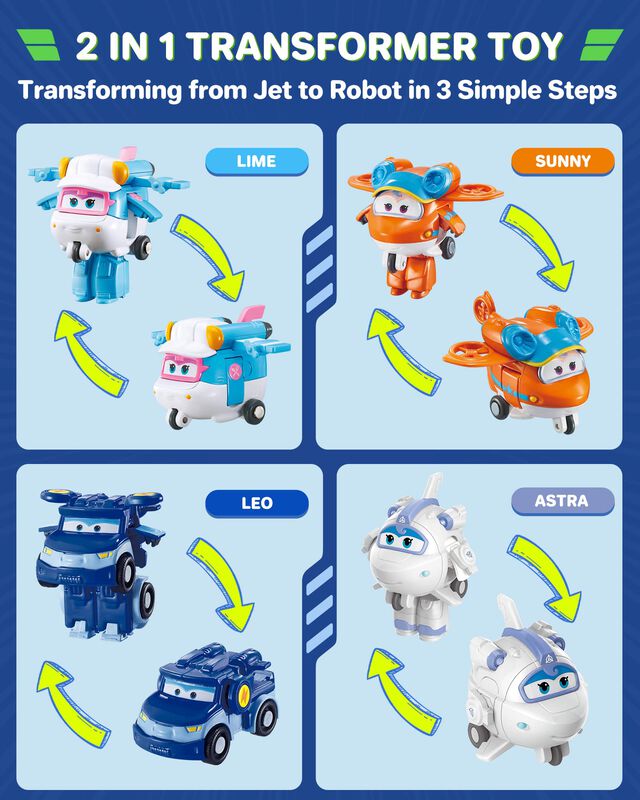 Paquete De 15 Unidades Toy Super Wings Transfor... image number null