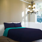 Set de Cama King Size Spring Air Turquesa Marino + Sábanas + Protector de Colchón