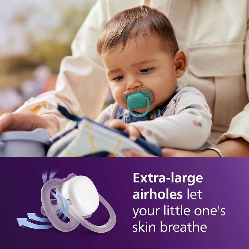 Chupete Avent Ultra Air 6-18 Meses Silicona Sua... image number null