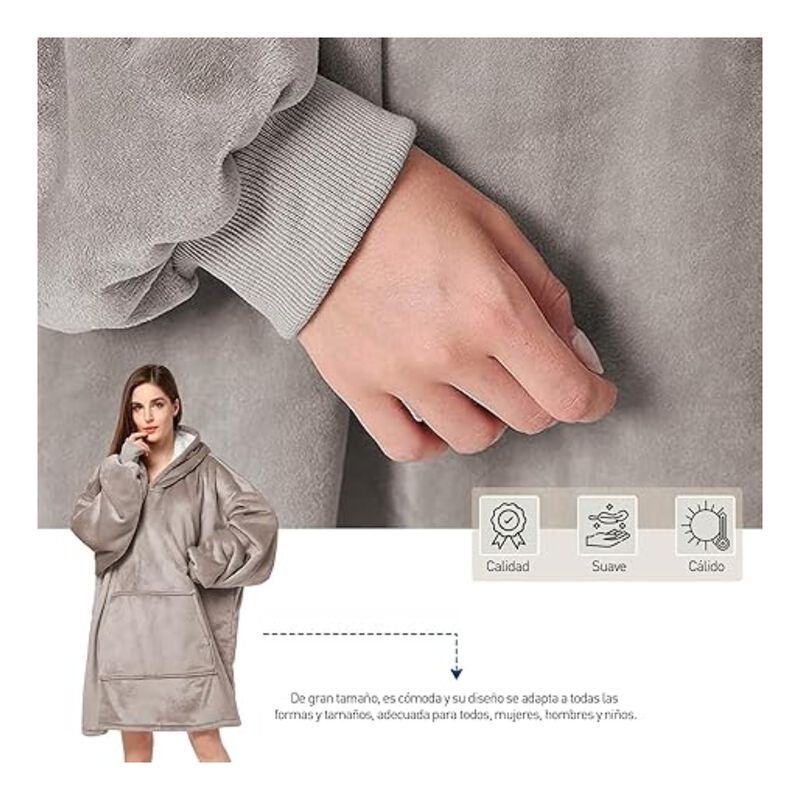 Sudadera Cobija Manta con Borrega Bluelander image number null