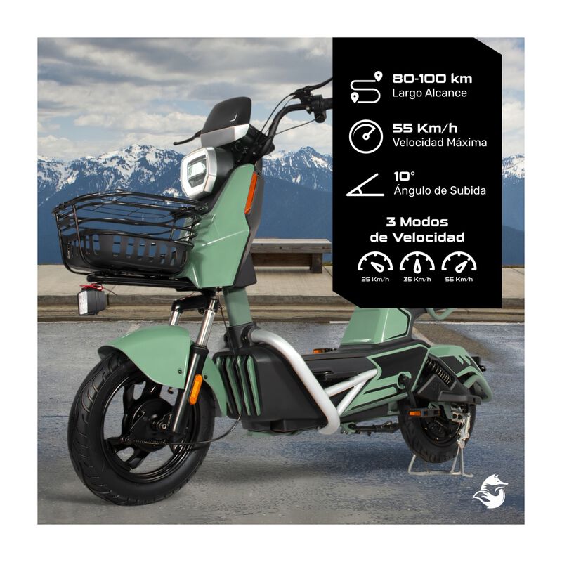 Bicicleta El&eacute;ctrica Moto Bici Scooter 3 Vel 55k... image number null