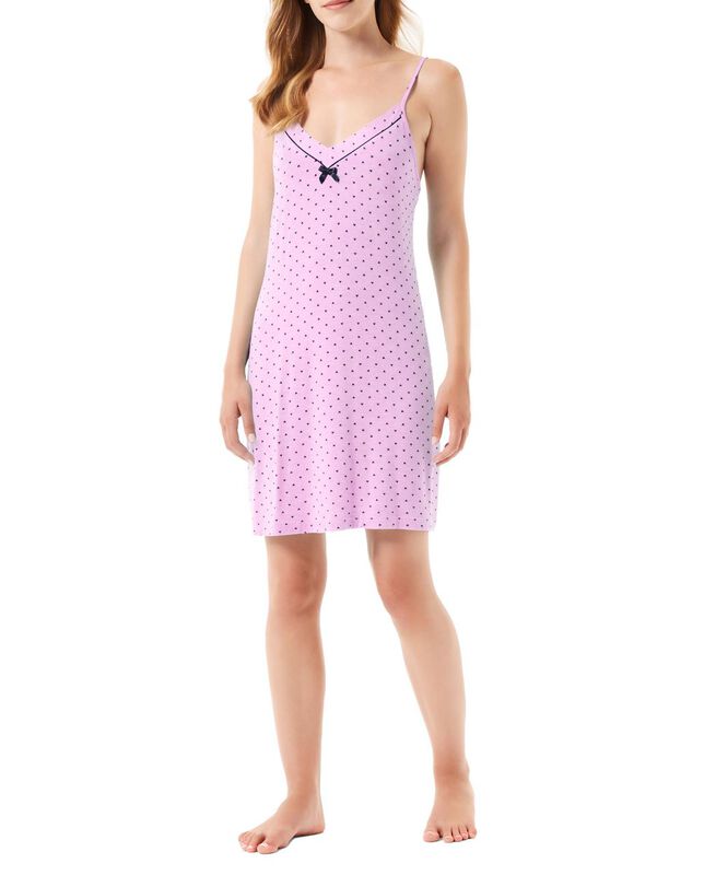 Camis&oacute;n Corto con Estampado de Corazones Rosa image number null