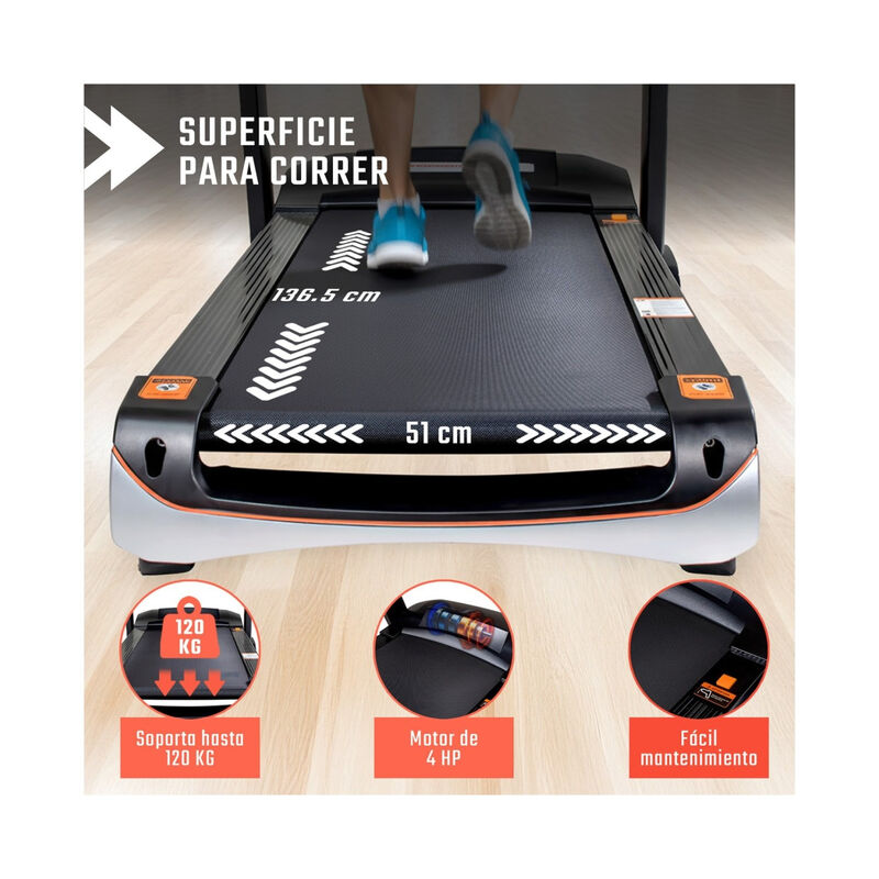 Caminadora Electrica 15niv Autoinclinacion 15 P... image number null