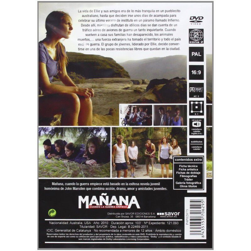 Ma&ntilde;ana, Cuando La Guerra Empiece [dvd] image number null