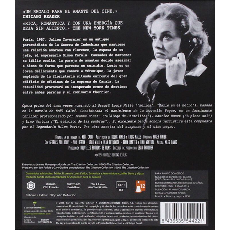 Ascensor para el Cadalso (BLU-RAY) 1958 Ascense... image number null