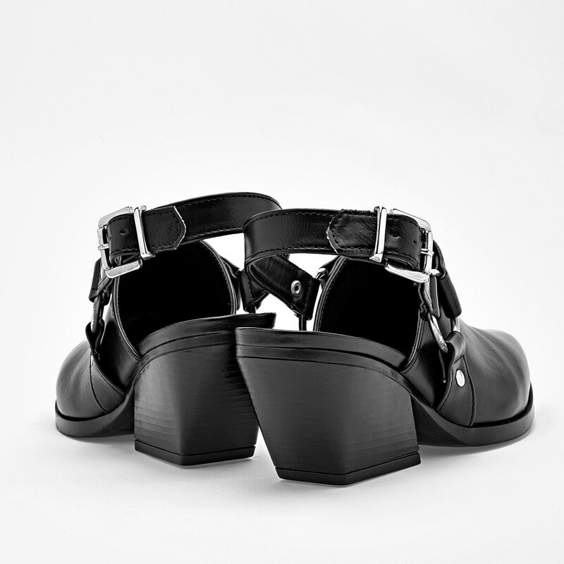 Moramora Bota con peluche para mujer negro image number null