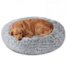 Cama Para Perro Jollyvogue 91 cm Lavable Anti‑ansiedad Gris