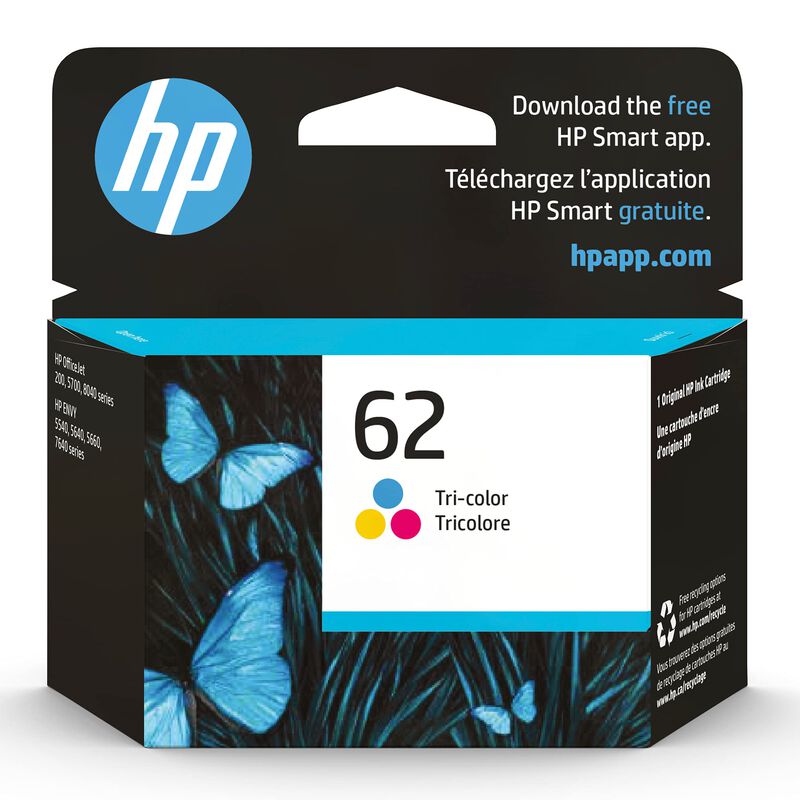 Cartucho De Tinta Hp 62 Tricolor C2p06an | Rend... image number null