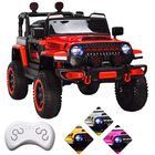 Montable Electrico Camioneta Para Ni&ntilde;os Control Remoto Luz 12v - Rojo