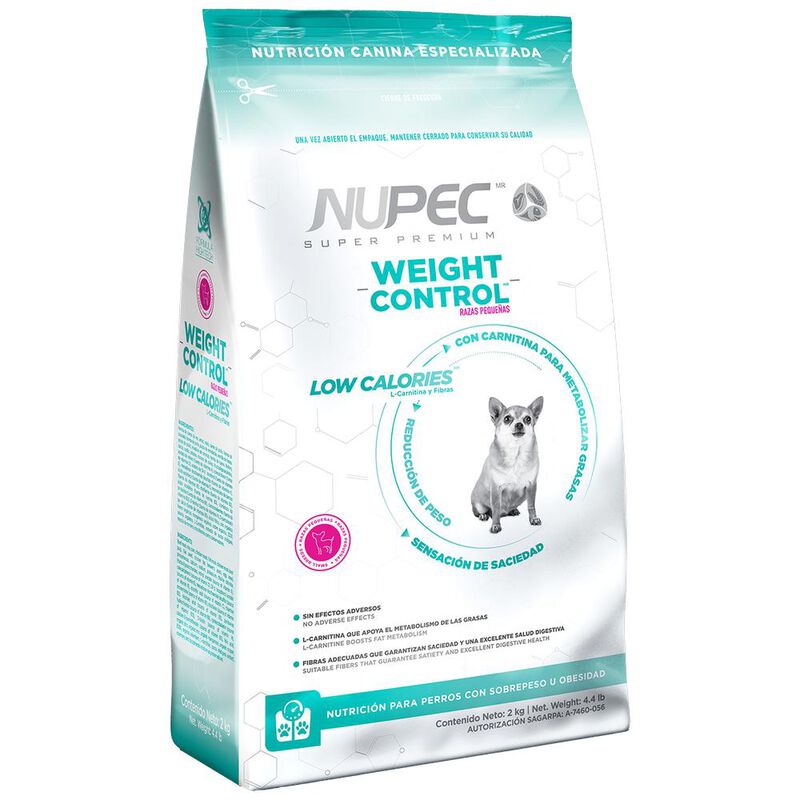 Nupec Weight Control Razas Peque&ntilde;as 2kg mas Pel... image number null