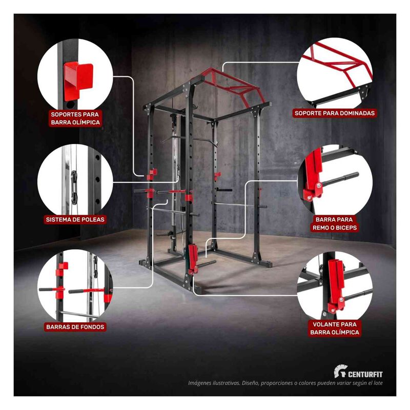 Power Rack Pull Ups Sentadillas Dominada Jaula ... image number null