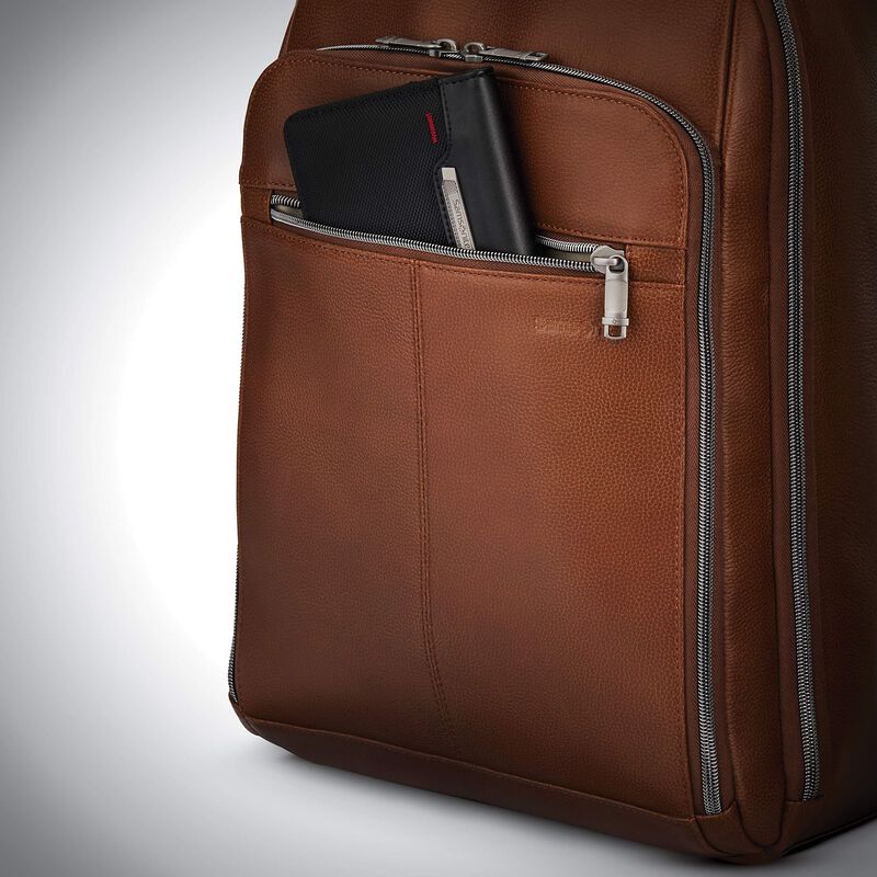 Mochila Samsonite Classic Leather Cognac Para P... image number null