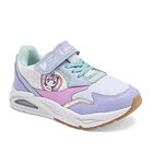 Lux-10 Tenis urbano para ni&ntilde;a. Blanco multicolor