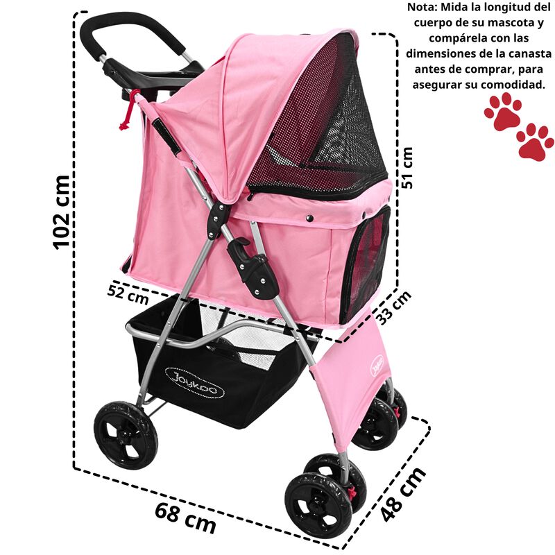 Carriola para Mascotas Cochecito para Perros y ... image number null