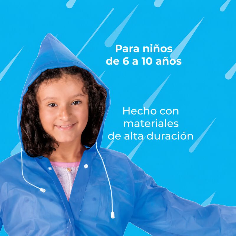 Impermeable Infantil Capucha Transparente Uni A... image number null