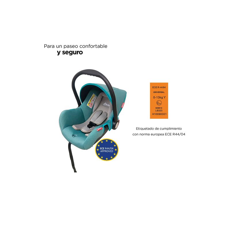 Autoasiento Portabeb&eacute; 0-12 Meses Con Cintur&oacute;n 3... image number null