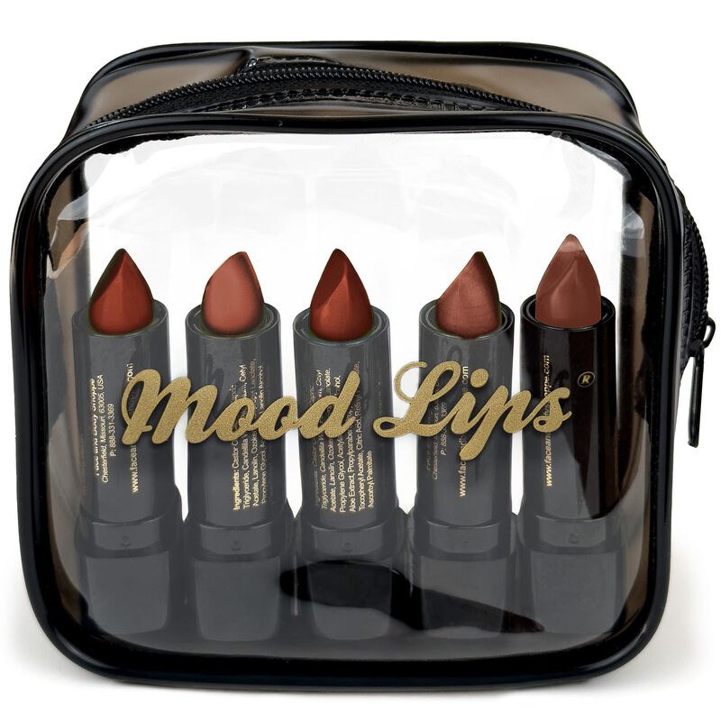 L&aacute;piz Labial Mood Lips Marr&oacute;n - Pack De 5 De La... image number null