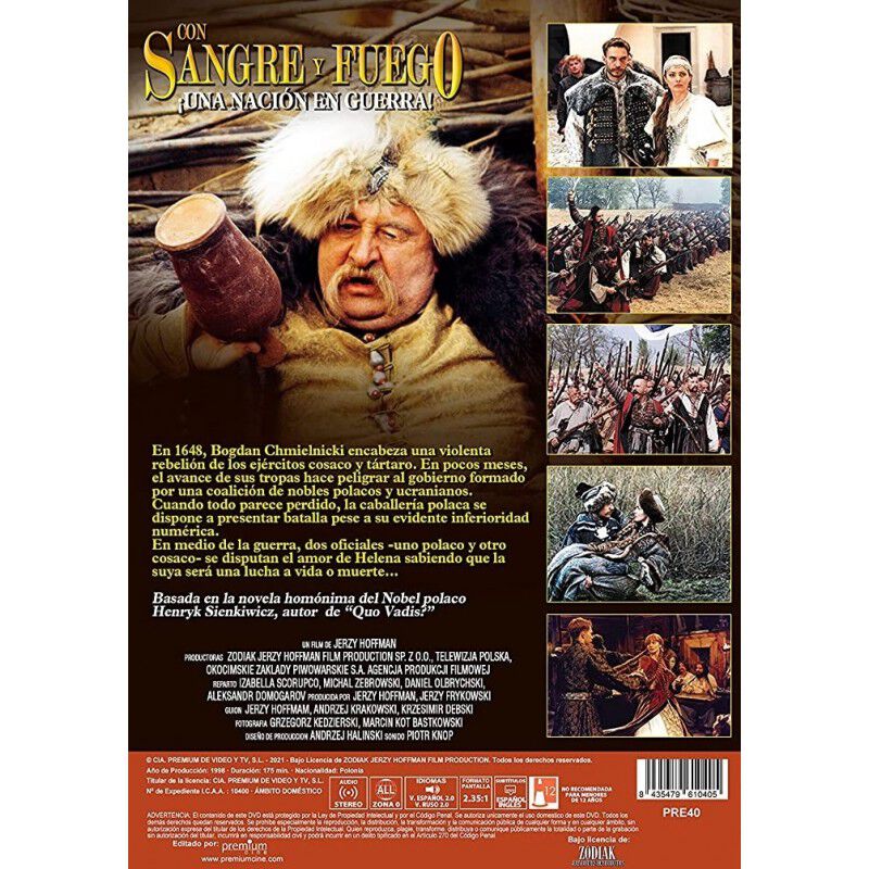 Con Sangre Y Fuego [dvd] (1999) Ogniem I Miecze... image number null