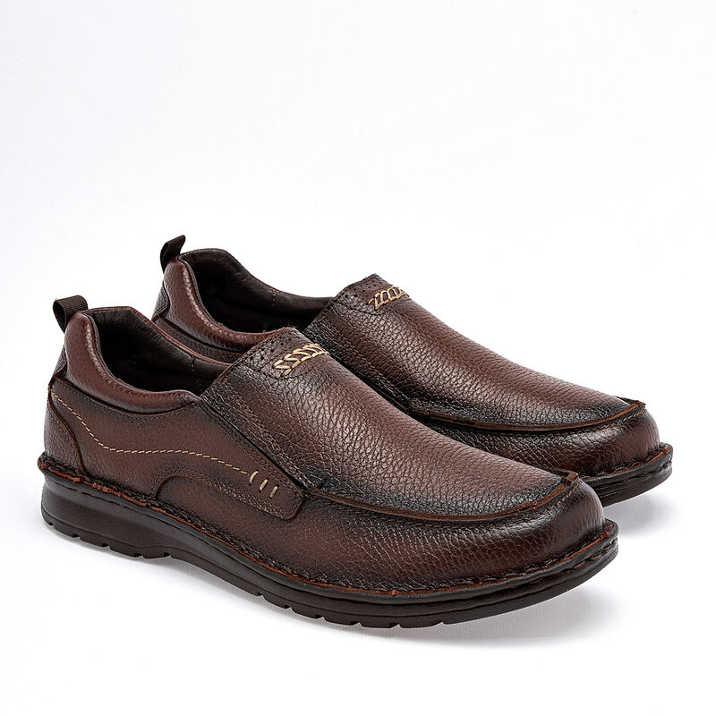 Lobo Solo zapato casual piel para hombre caf&eacute; c... image number null