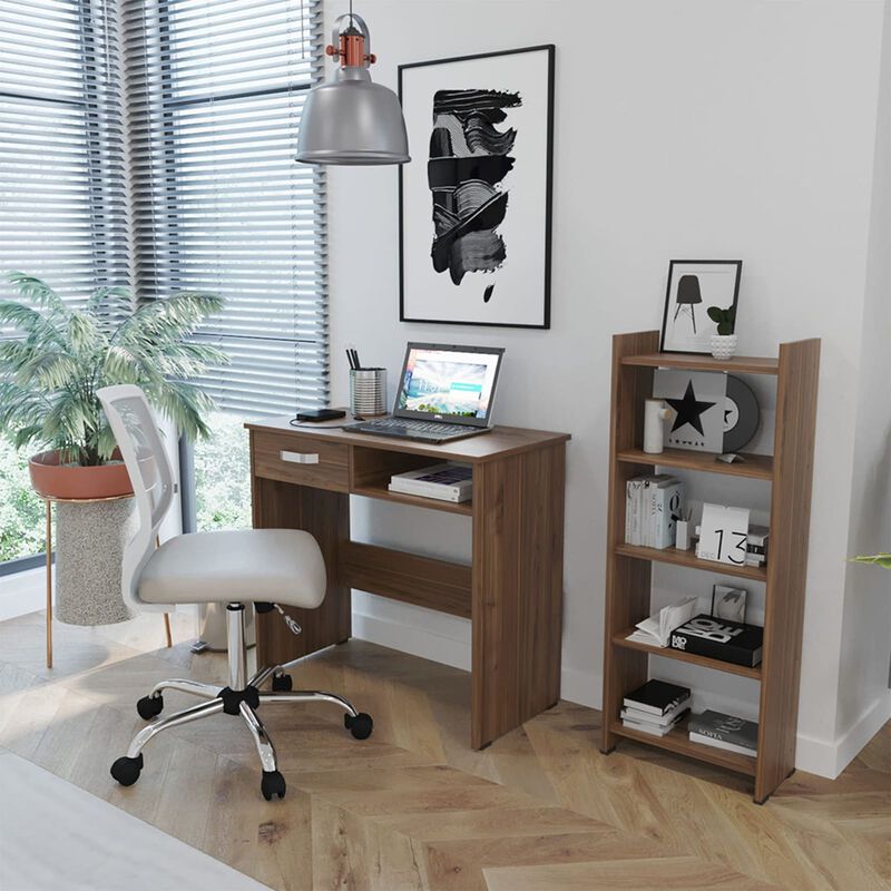 Biblioteca con Escritorio combinado Set 2 en 1 ... image number null