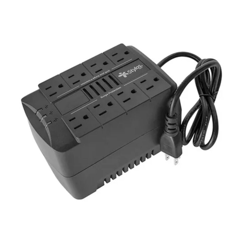 Regulador de Voltaje Stylos RE650 650W 8 Contac... image number null