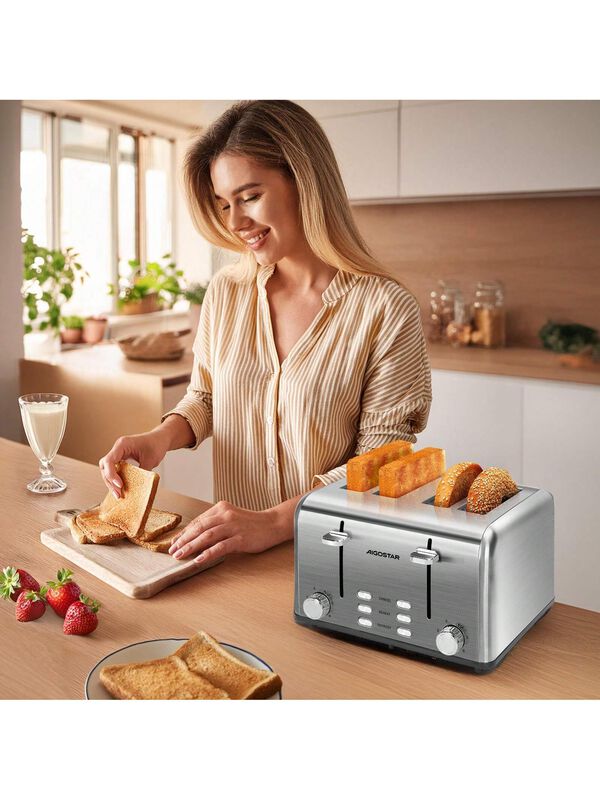Tostadora Acero Inoxidable 4 Rebanadas 1750w Pl... image number null