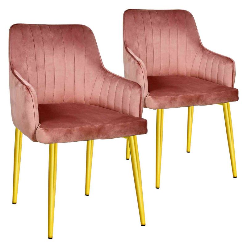 Set 2 Sillas Sillones Comedor Modernos Terciope... image number null