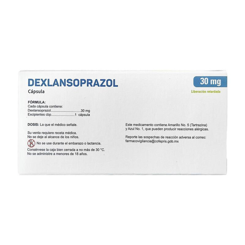 Dexlansoprazol 30mg 14 Capsulas image number null